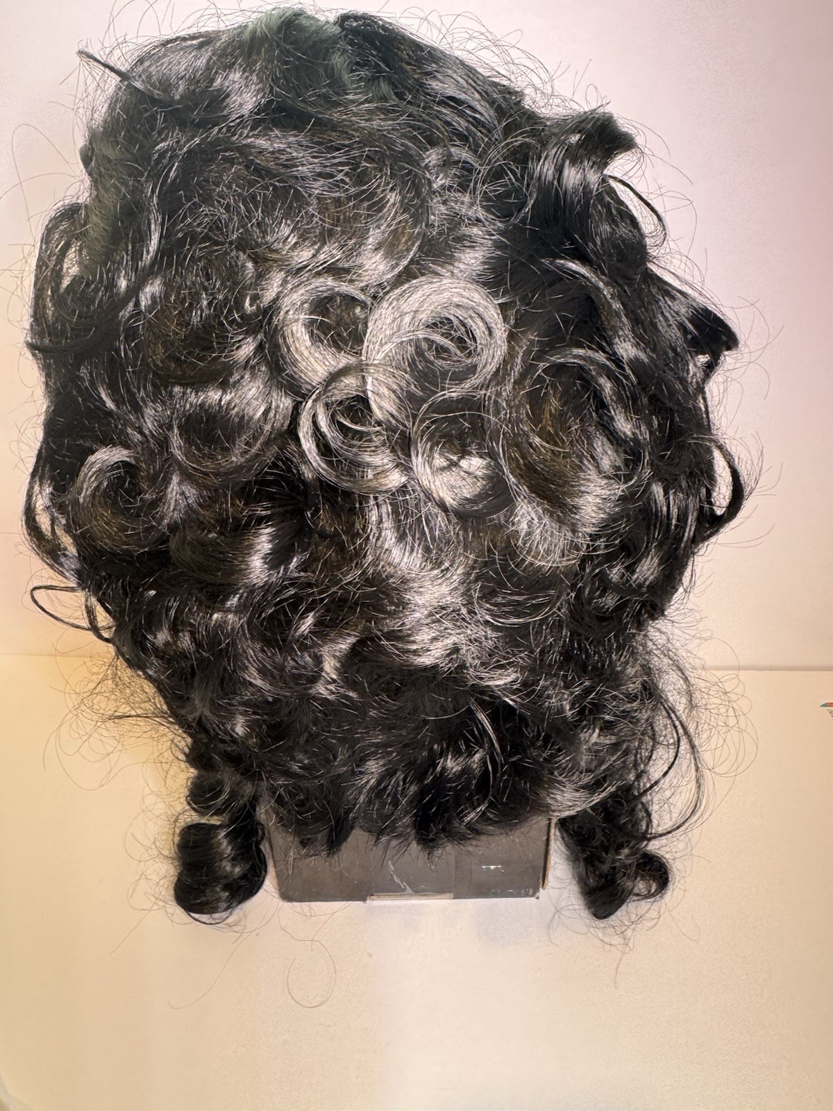 Luccacos Black 18th Century Victorian Queen Cosplay Costume Synthetic Wig Curls