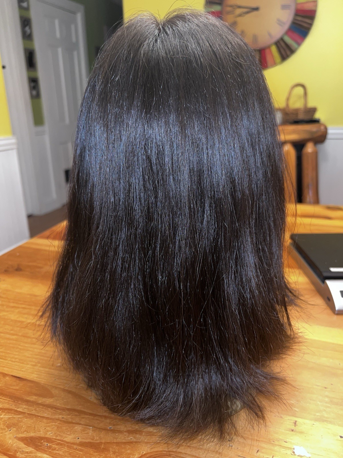 Madison Hair Collection Human Hair Wig Dark Brown/Black Size Medium