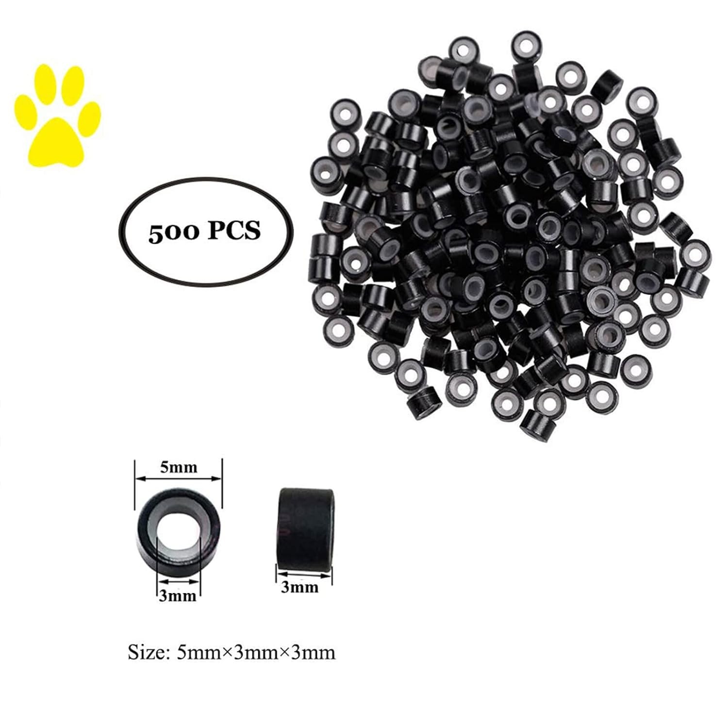 500 PCS Hair Extension Tool Kits Professional Hair Styling Black | Remove Pliers