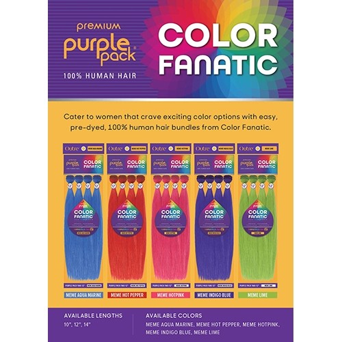 100% Human hair – Purple Pack Yaki
