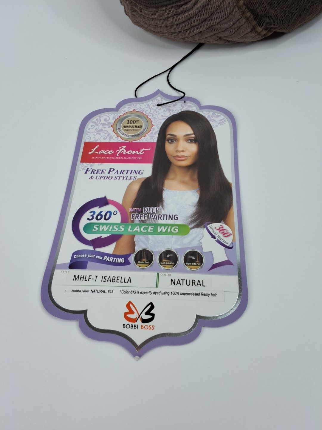 MLHF Isabella Wig Natural 100% Unprocessed Human Hair 360° Lace Front Free Part