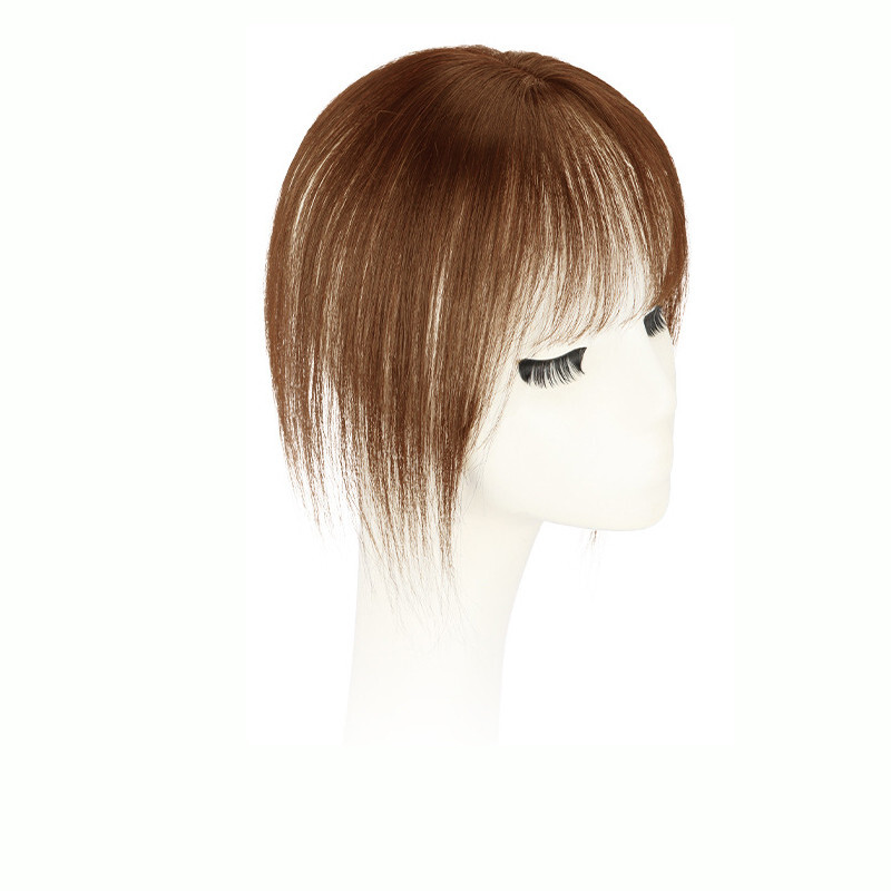 Clip In Human Hair Straight BangsToppers -For Women Thin Hair Top Replacement