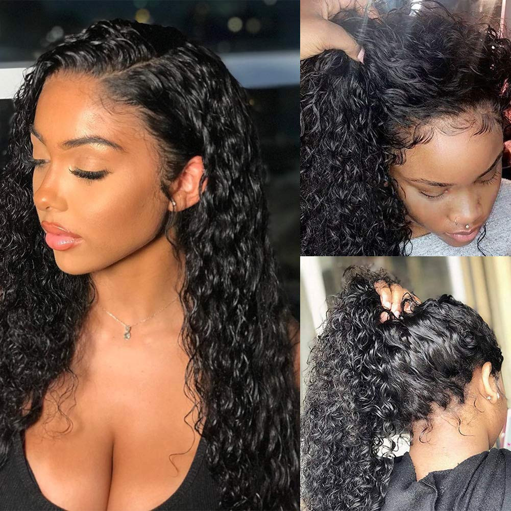 13×4 HD Transparent Lace Front Wigs Human Hair Pre plucked Bleached Knots