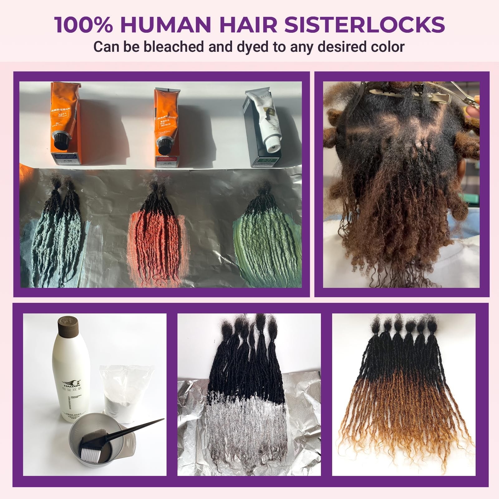 Kgrt Sister Locs Human Hair Microlocs Dreadlock 100 Real Handmade Interlocking