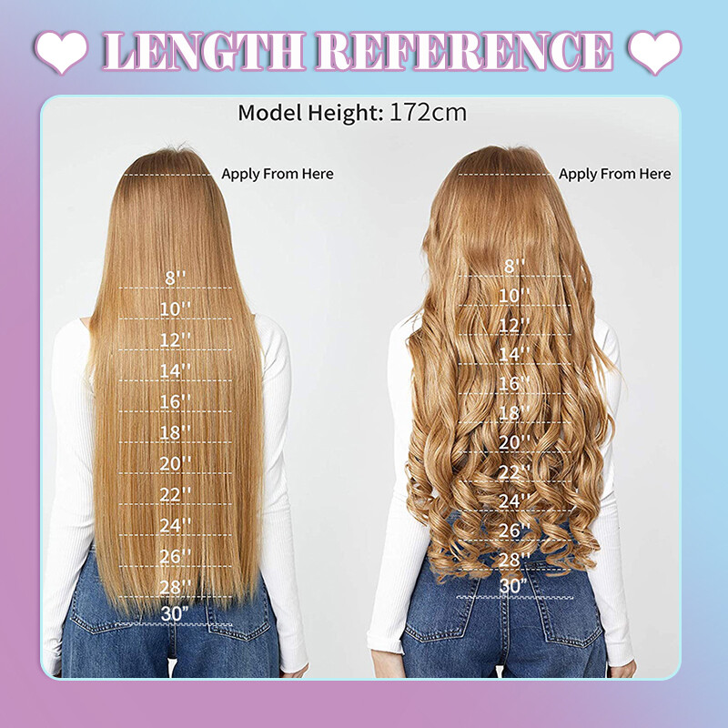 One Piece Clip in Hair Extension 5Clips Full Head Thick as Human Highlight Ombre