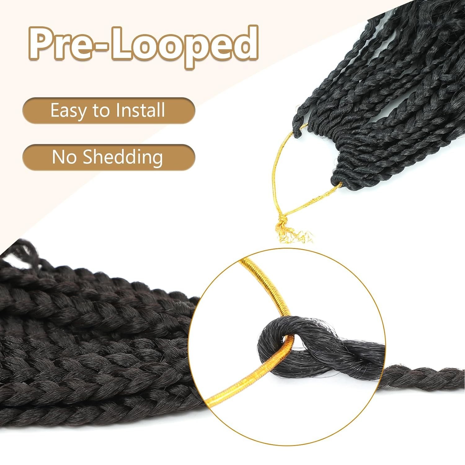 Tight & Silky Goddess Box Braids Crochet Hair – 8 Packs