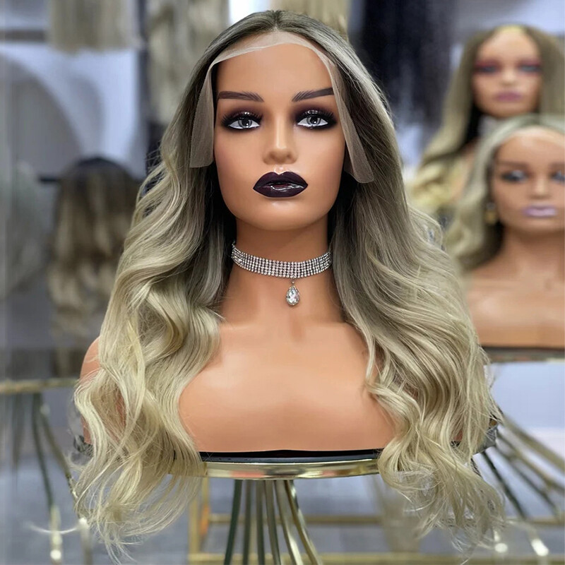 Human Hair Ombre Blonde Remy Hair 13×4 Lace Frontal Human Hair Wig