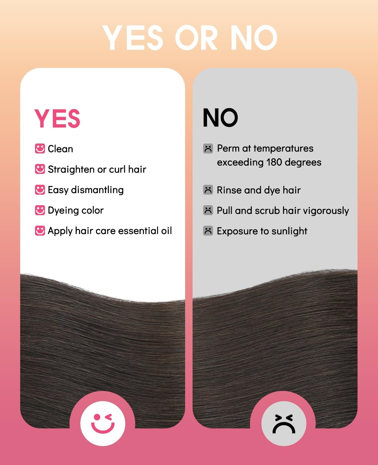 20″ Clip-In Human Hair Extensions, Tangle-Free, Thick Ends, 120g, Dark Brown