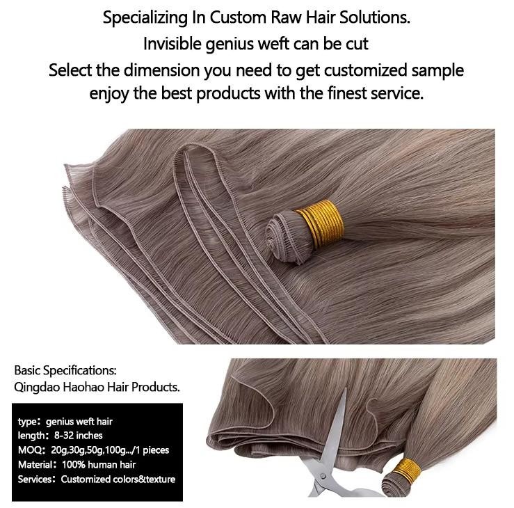 Genius Weft Curly Wavy Hair Extensions 100% Remy Human Hair Extensions 100g