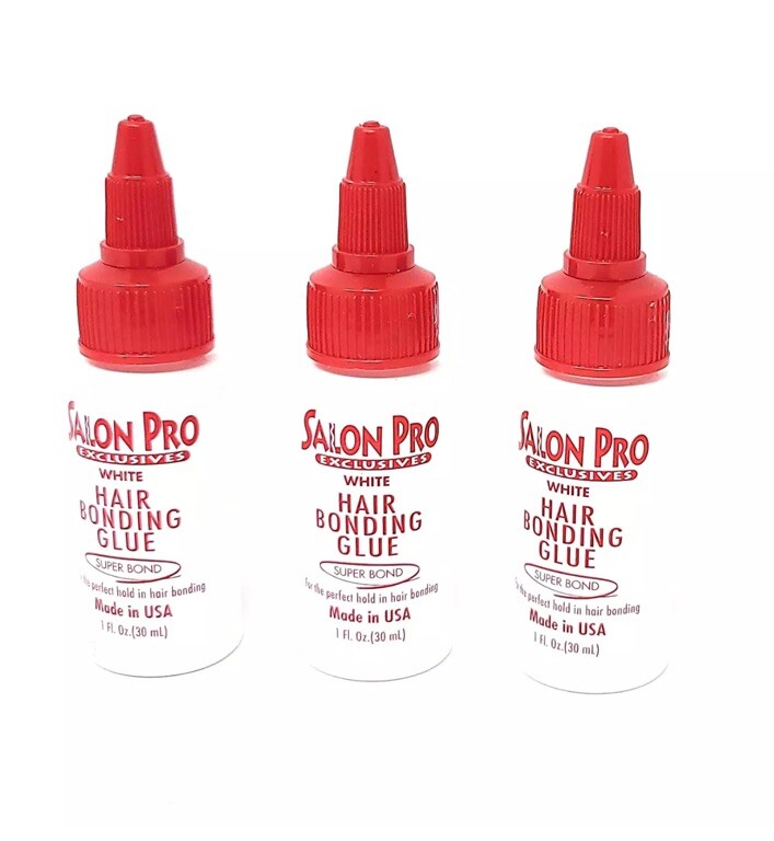 24 Pcs Salon Pro White Hair Bonding Glue [Super Bond] 1 Oz