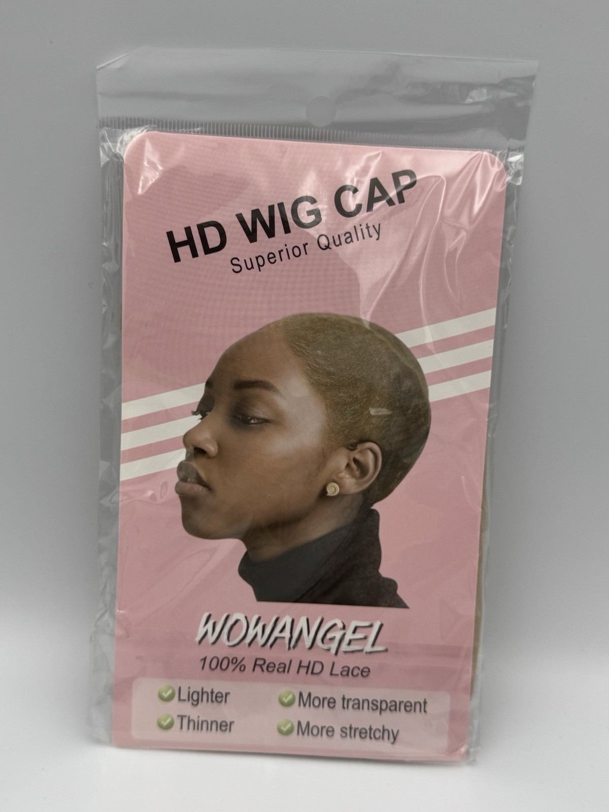 WOWANGEL HD Wig Cap 2pc + Wig Grip Band + Edge Brush Comb Bundle