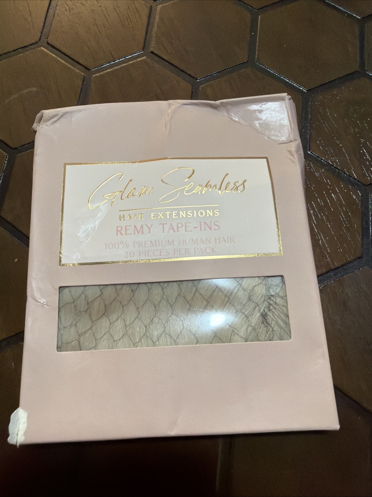 Glam Seamless Hair Extensions Remy Tape Ins 22in Color#60 Platnum Ash Blonde