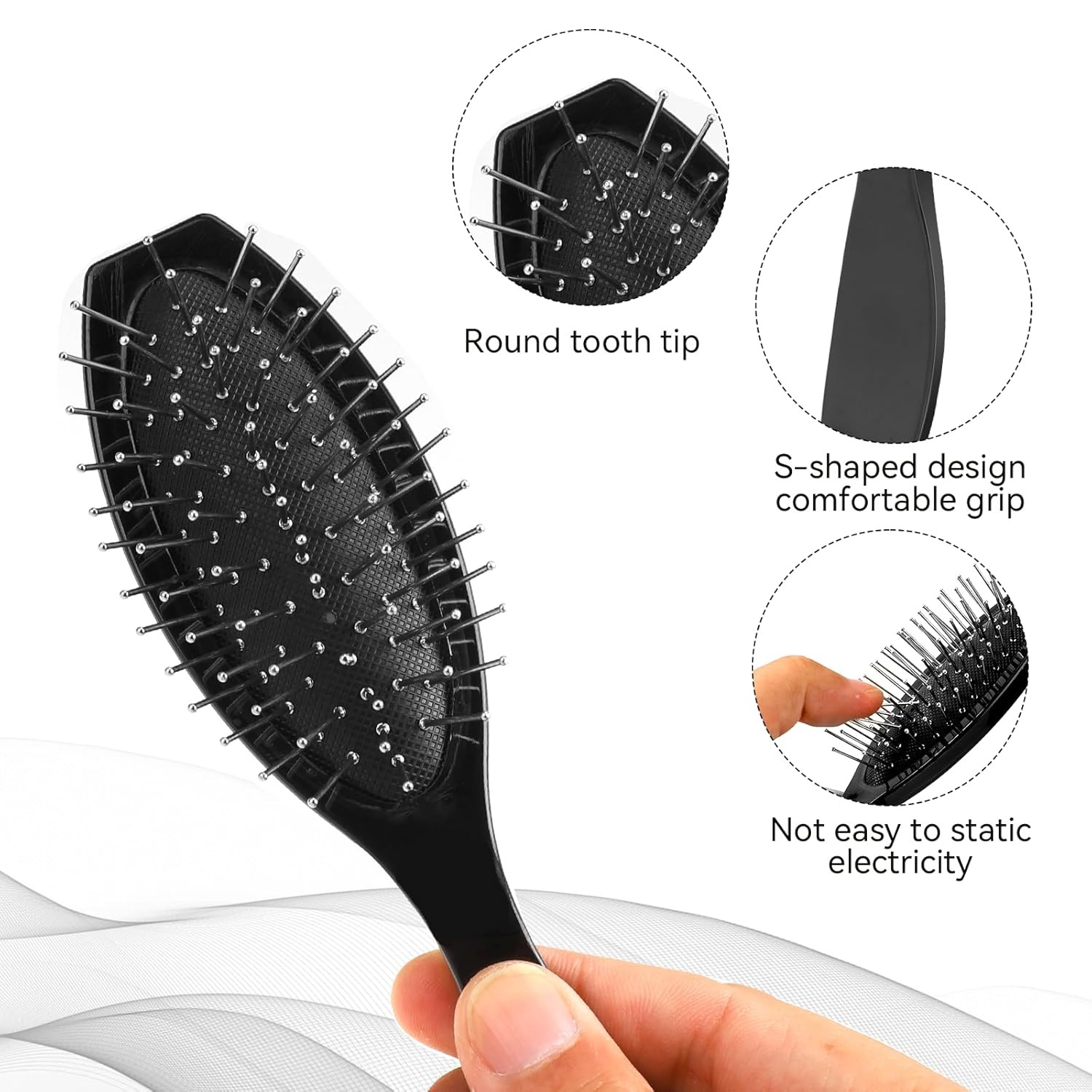 Portable Stainless Steel Brush with Wire Cushion – 2 Pack