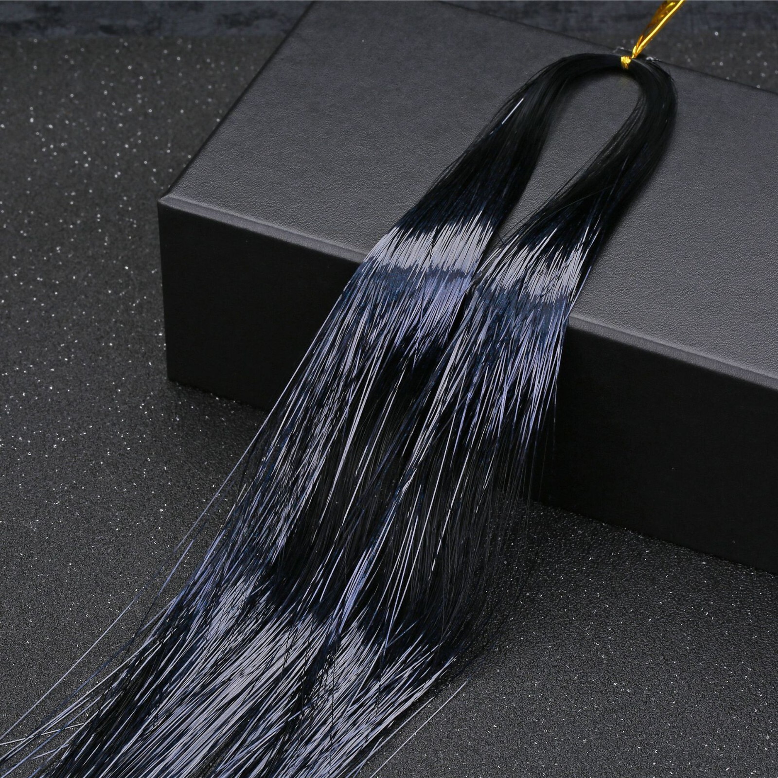 Hair tinsel 450 Strands Holographic Sparkle Extensions Glitter Women Dazzles