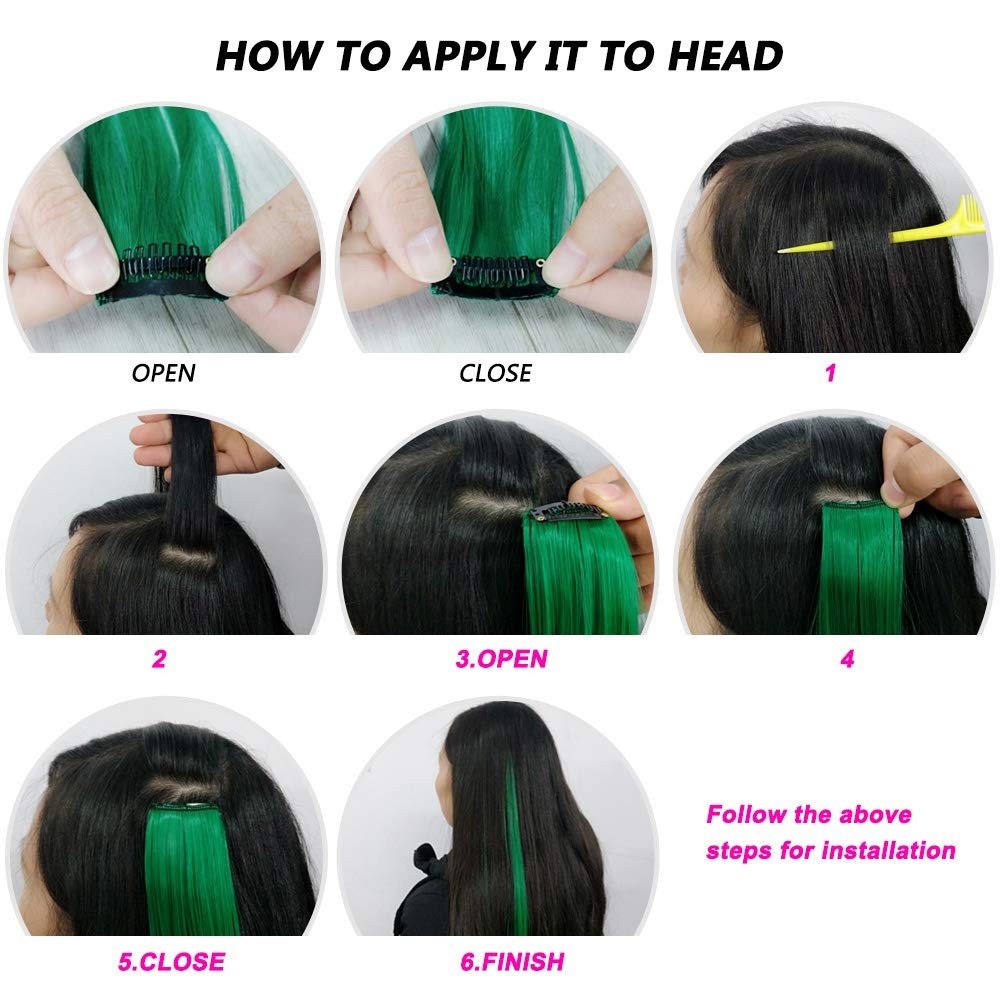 26 Packs Colored Hair Extensions 20Inch 26 Count (Pack of 1), 13color-26pcs