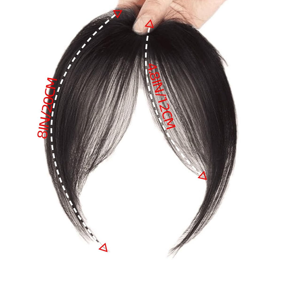 Bangs Hair Clip in Bangs Fringe w/ Temples Hairpieces Women Hair Bangs Extension