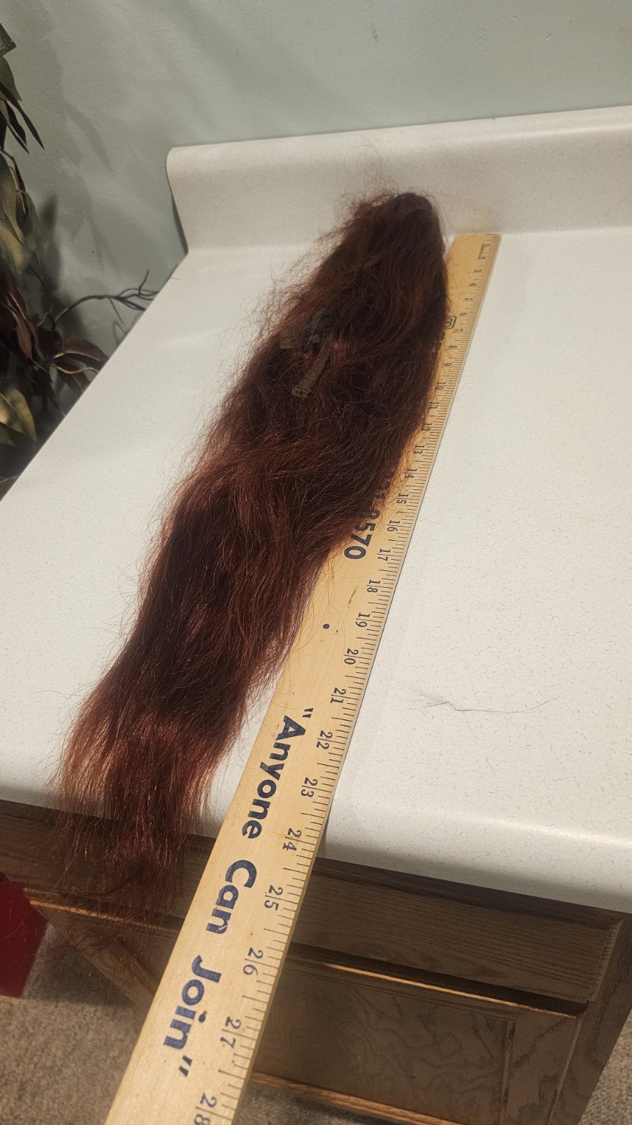 High-Quality Regular Top 24″ Copper Red Wavy 150% Virgin Human Hair Lace Wig