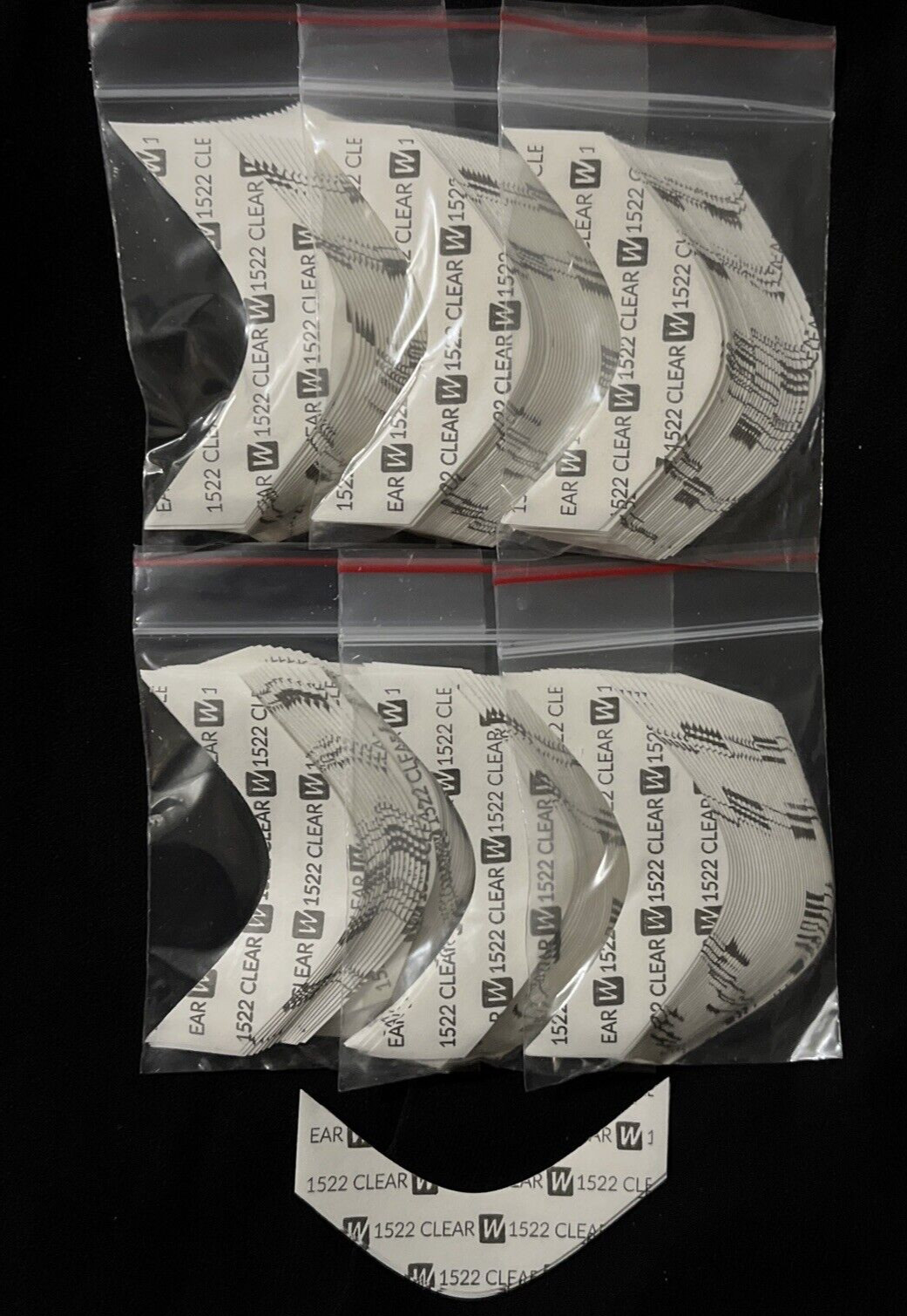 Walker 3M 1522 Hairpiece Tape 216 Pc A Contour 6 Packs For Poly Wig Toupee – New