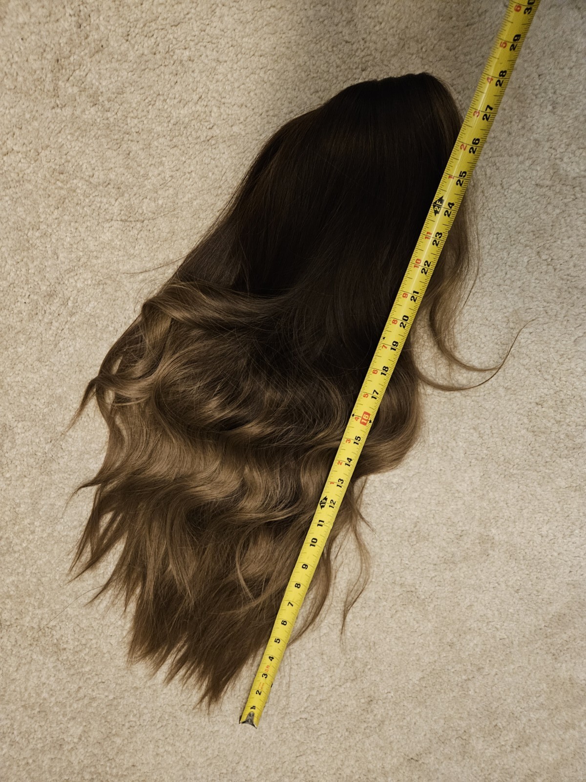SUPER NATURAL LOOK WAVY MIXED BROWN WOMEN’S WIG Lace Front