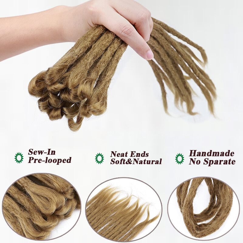 Reggae Single Ended Dreadlocks Extensions Synthetic Dreads Crochet Braid Hair US