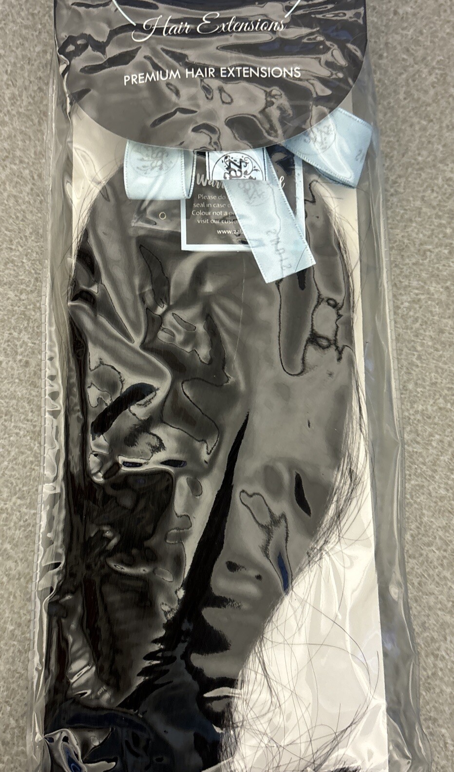 Zala Premium Clip in Hair Extensions. 12 inch 5 Piece. Black. New In Box.