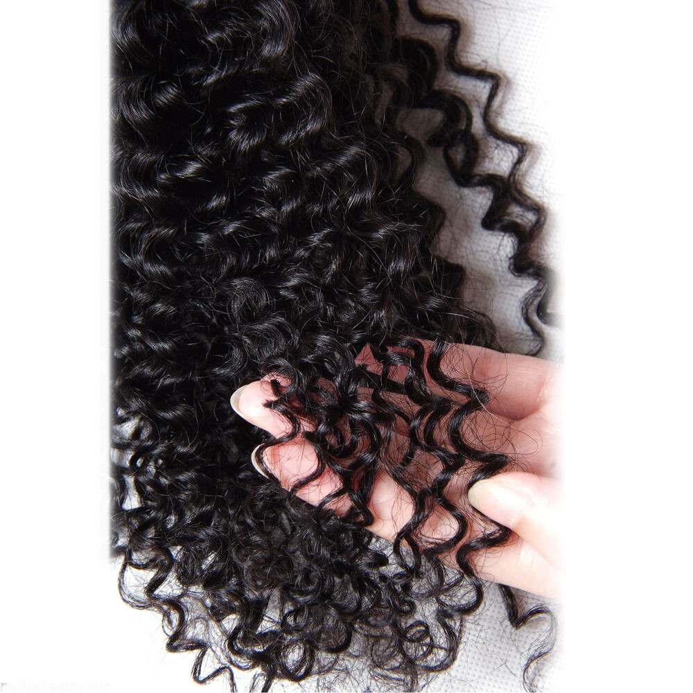 Popular Natural Black Hair Jerry Curl 100 Brazilian Virgin Human Hair 10-28 In