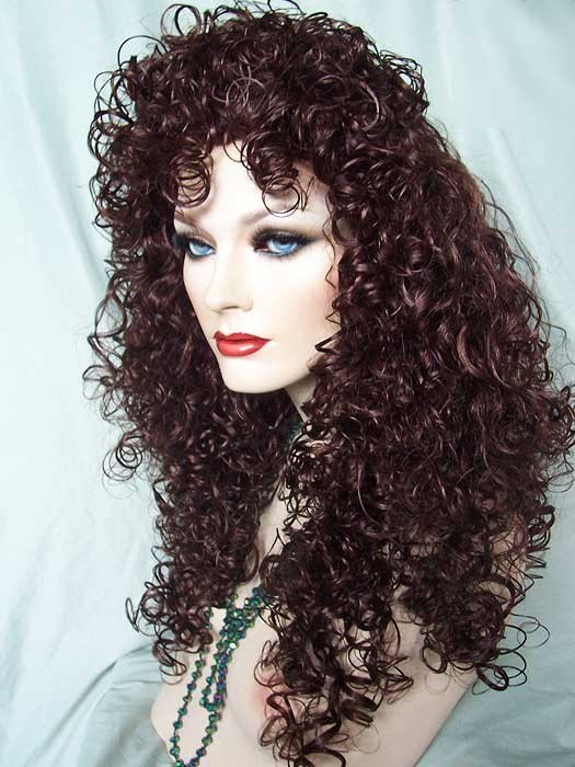 Sexy ” Lioness ” Wig Drag Queen Cosplay Long 28 in Tight Curly Cher Retails $130