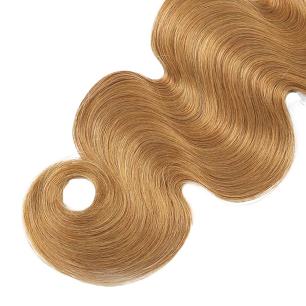 #27 Honey Blonde Bundles Human Hair Body Wave Bundles 18 20 22 Inch Unprocess…