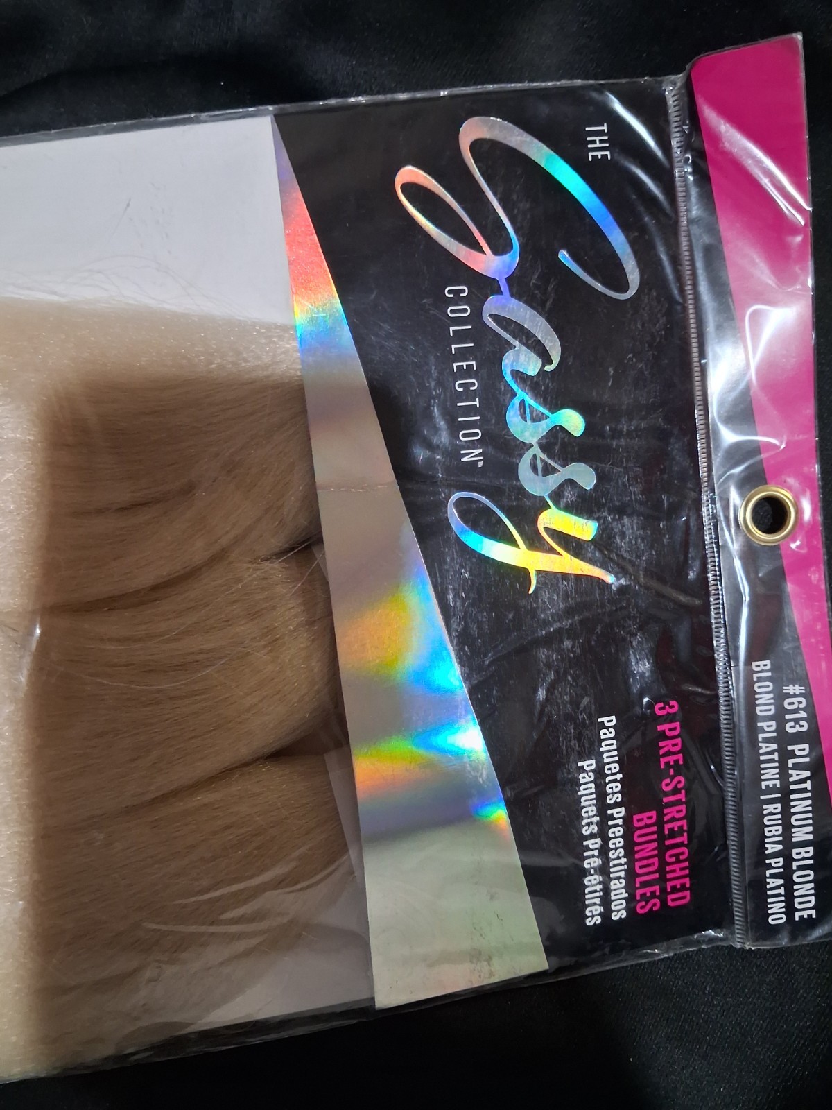 The Gassy Collection Pre-Stretched Weft Extensions #613 52in Platinum