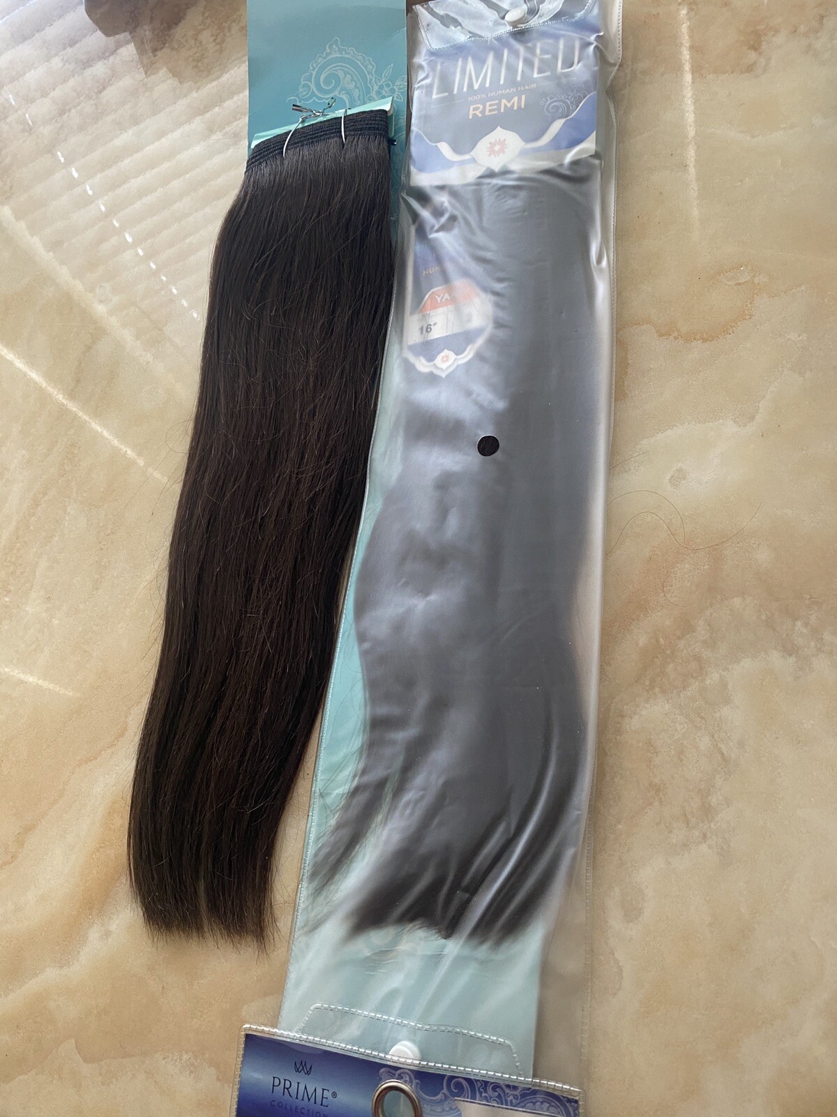 REMI PRIME LIMITED 100% HUMAN HAIR SOFT YAKY WEAVE-16 LOT 2 COLOR 2 TANGLE FREE
