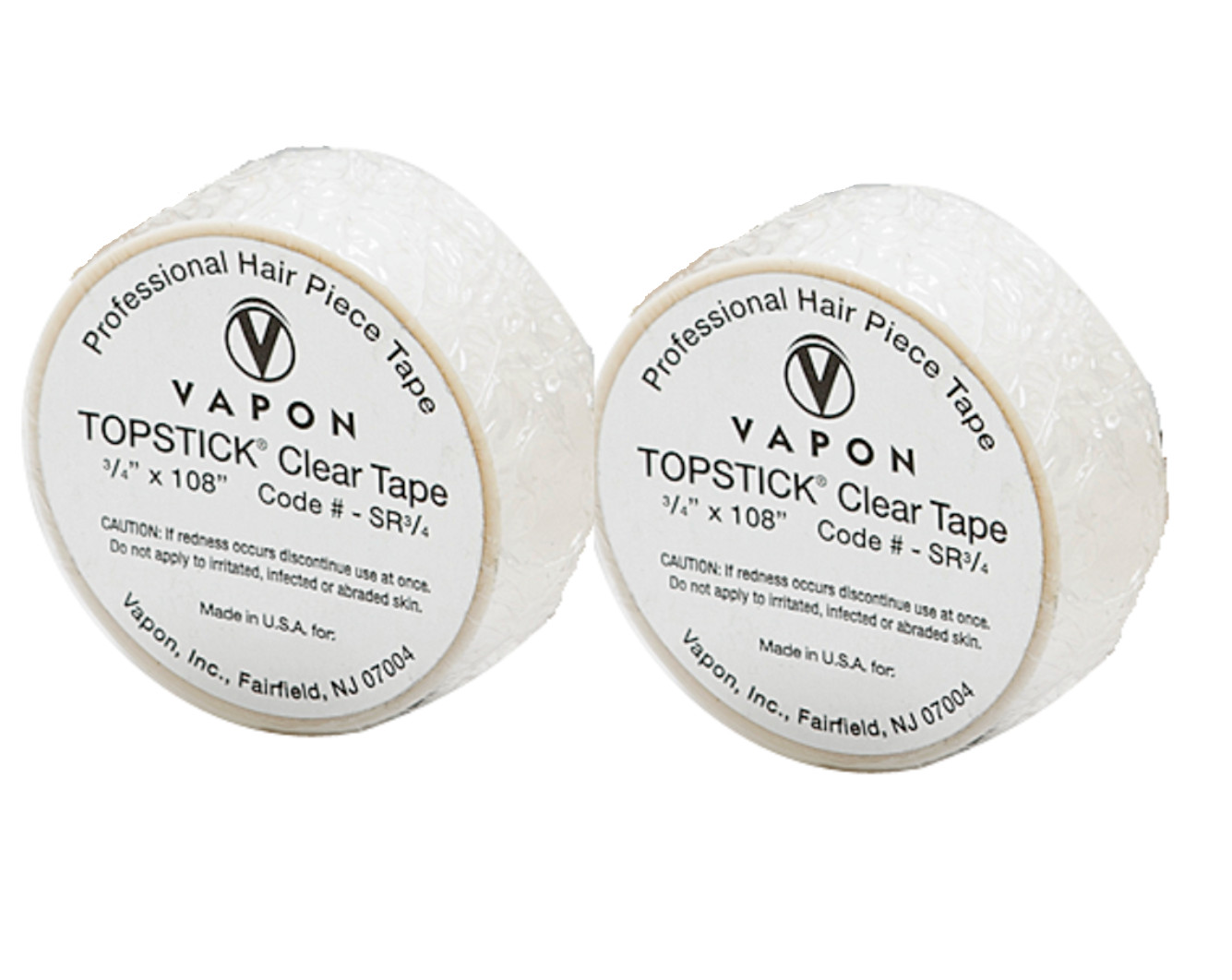 Vapon Topstick Clear Double Sided 2-Roll 3/4″x 108″Adhesive Tape Wigs,Hair Piece