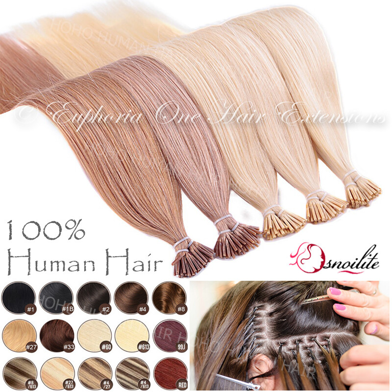 I Tip Stick Pre-bonded Keratin 100% Remy Human Hair Extensions 200 Strands THICK