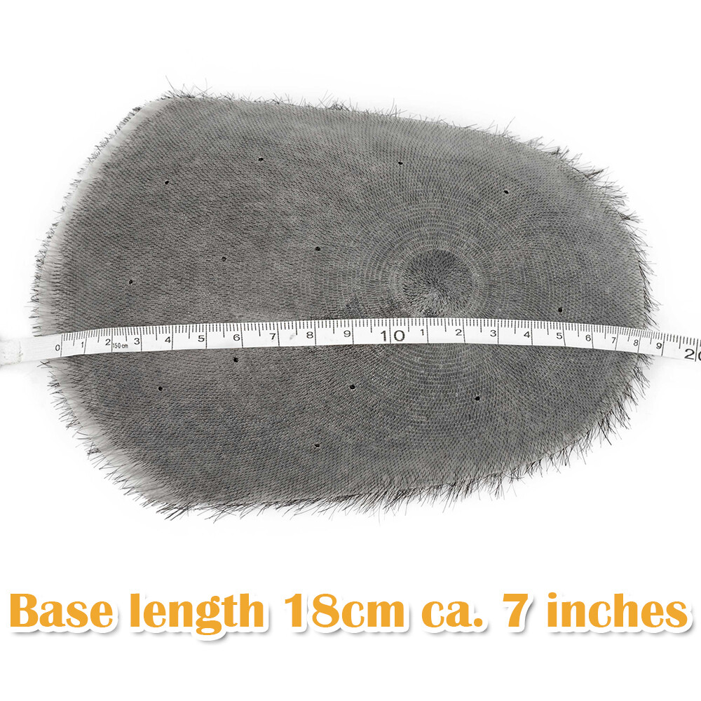 Men Toupee Short 1cm Buzz Cut Remy Virgin Human Hair Skin PU Bald Head Hairpiece