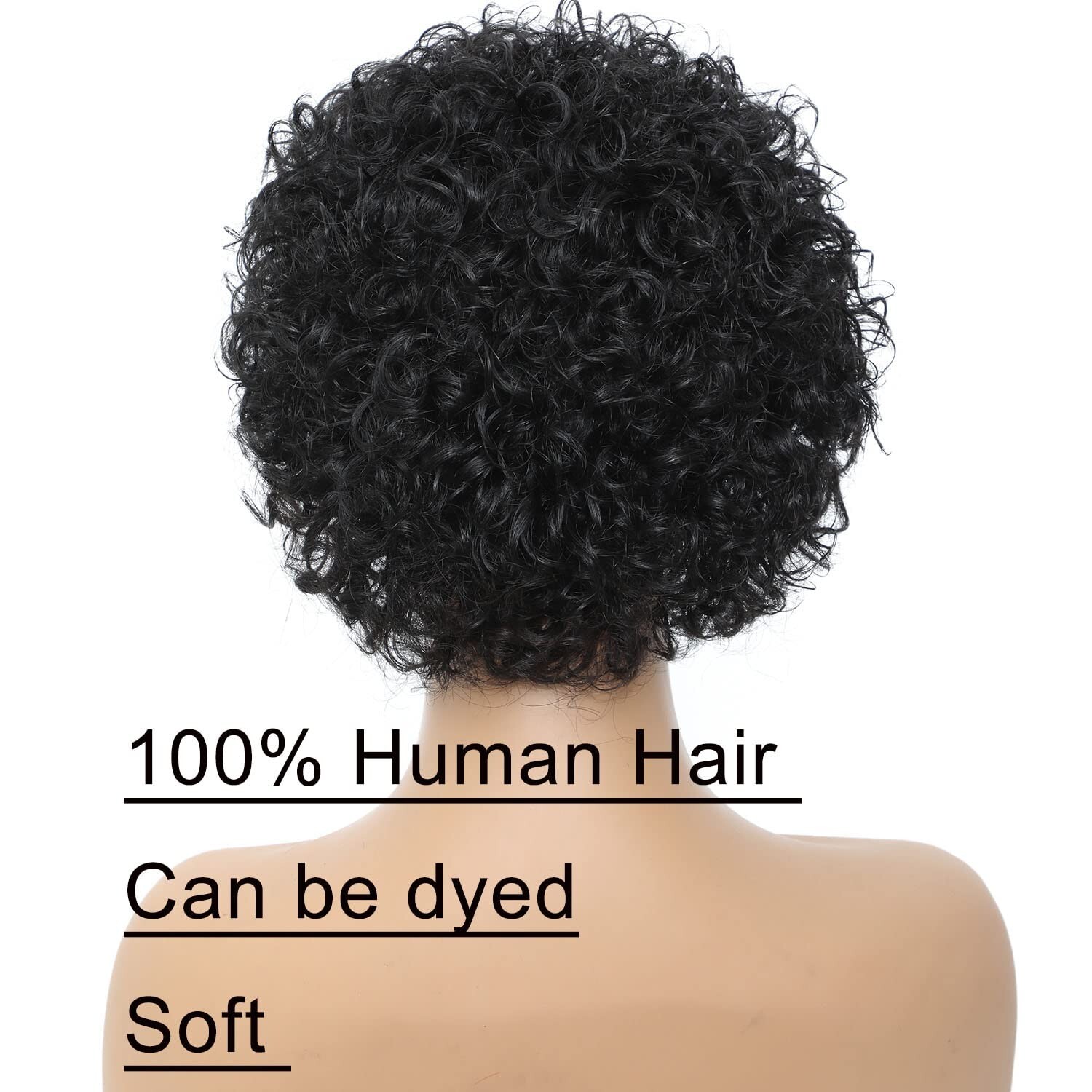 6 Inch Pixie Cut Glueless Headband Wig for Black Women Short Curly