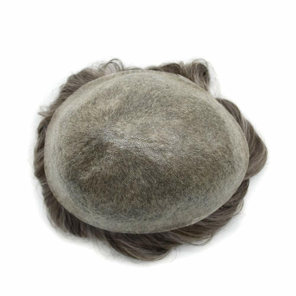 Ultra Thin Skin Mens Toupee Hairpiece Invisible Poly PU Hair Replacement Systems
