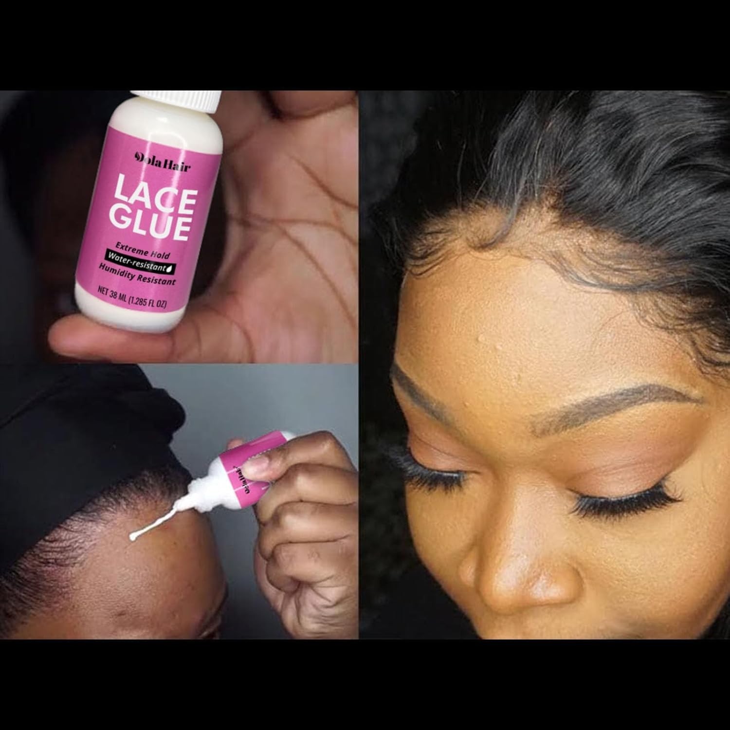 Lace Glue, 1.3 Ounce, Waterproof, Extreme Hold, Invisible Bonding for Wigs & …