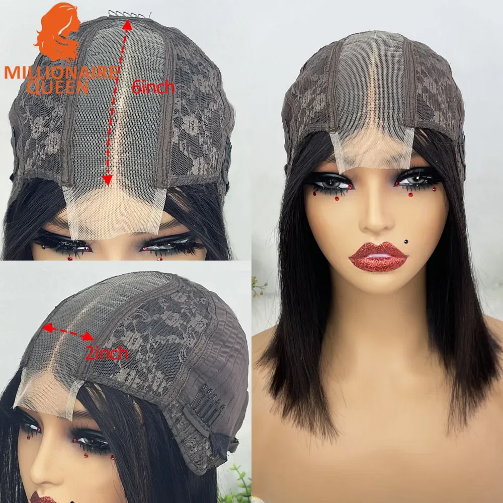 Color: Natural Color, Stretched Length: 10inches, Density: 250%, Lace Size: 2×6