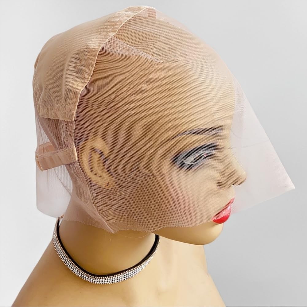 Full Lace Wig Caps for Making Wigs with Adjustable Straps Swiss Transparent L…