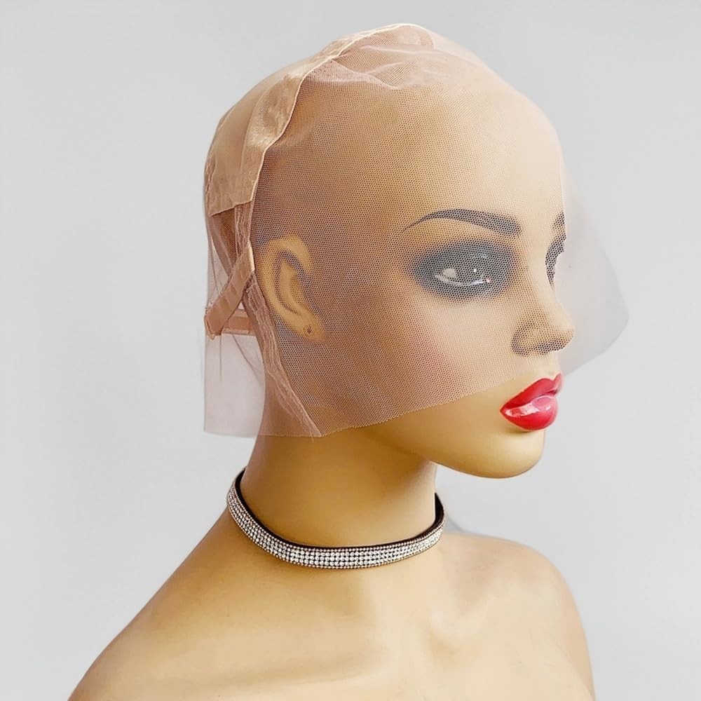 Full Lace Wig Caps for Making Wigs with Adjustable Straps Swiss Transparent L…