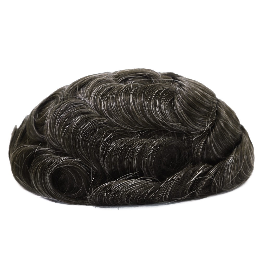 Toupee for Men Human Hair French Lace Hairpiece Q6 Human Hair System 8X10 #220