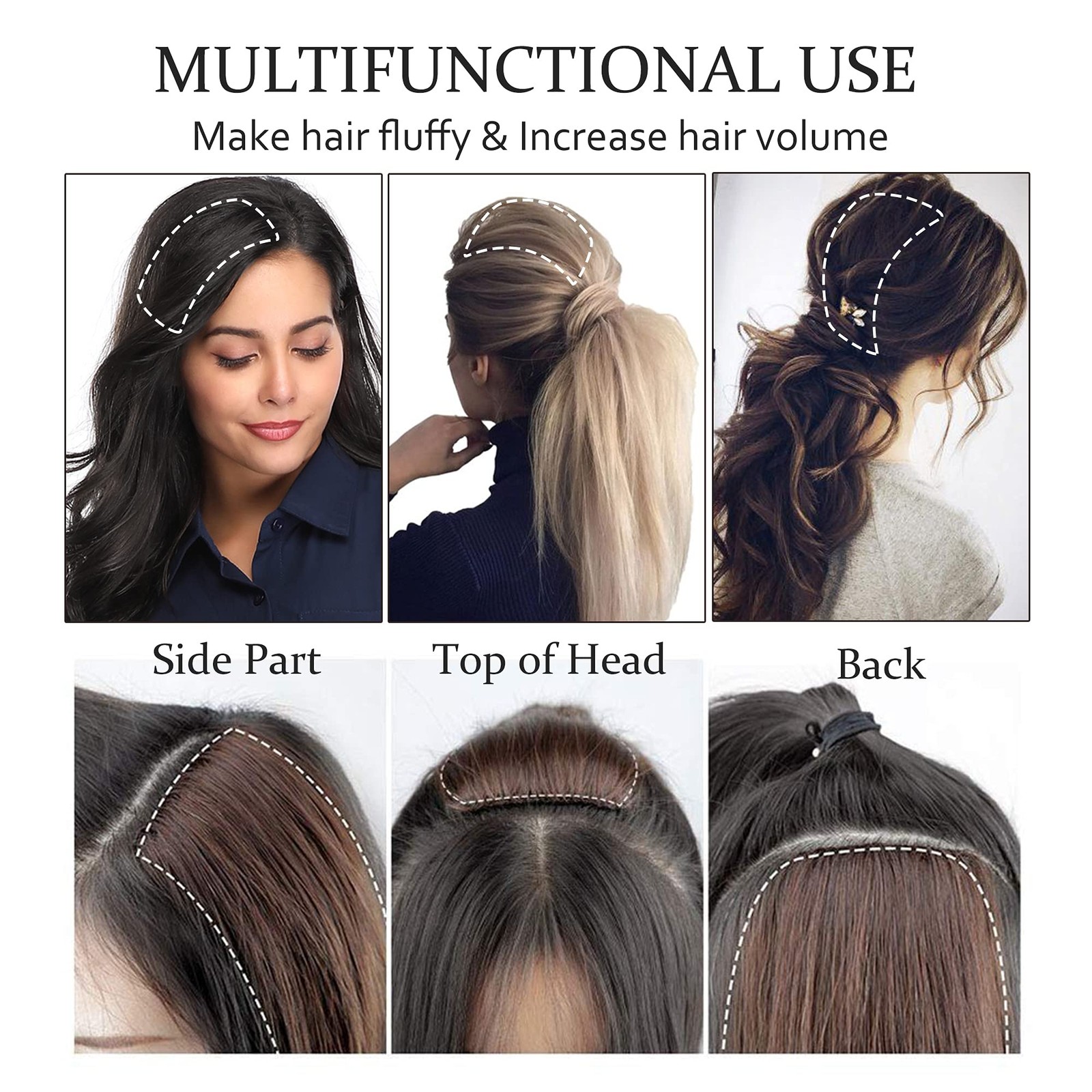 2 Pcs Short Hair Extensions Clip in Human Hair 6 Inch 20g Hairpiece Human Hai…