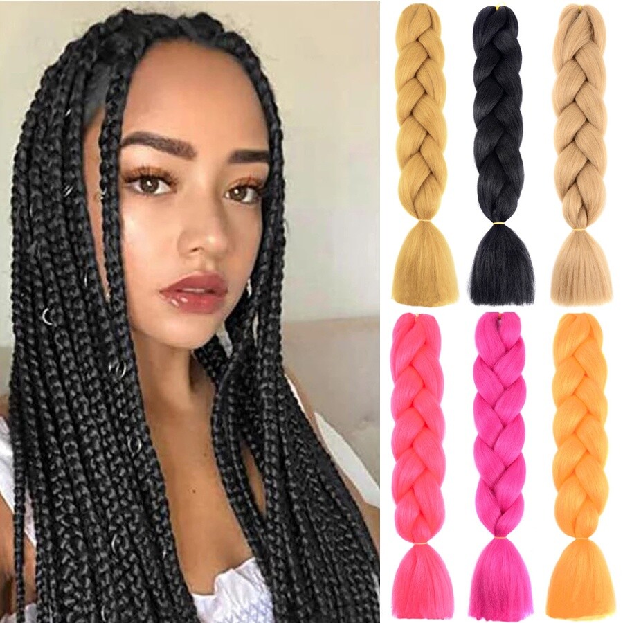 24Inch 100g Braiding Hair Extension Crotchet Braids Synthetic Hair Extenisons