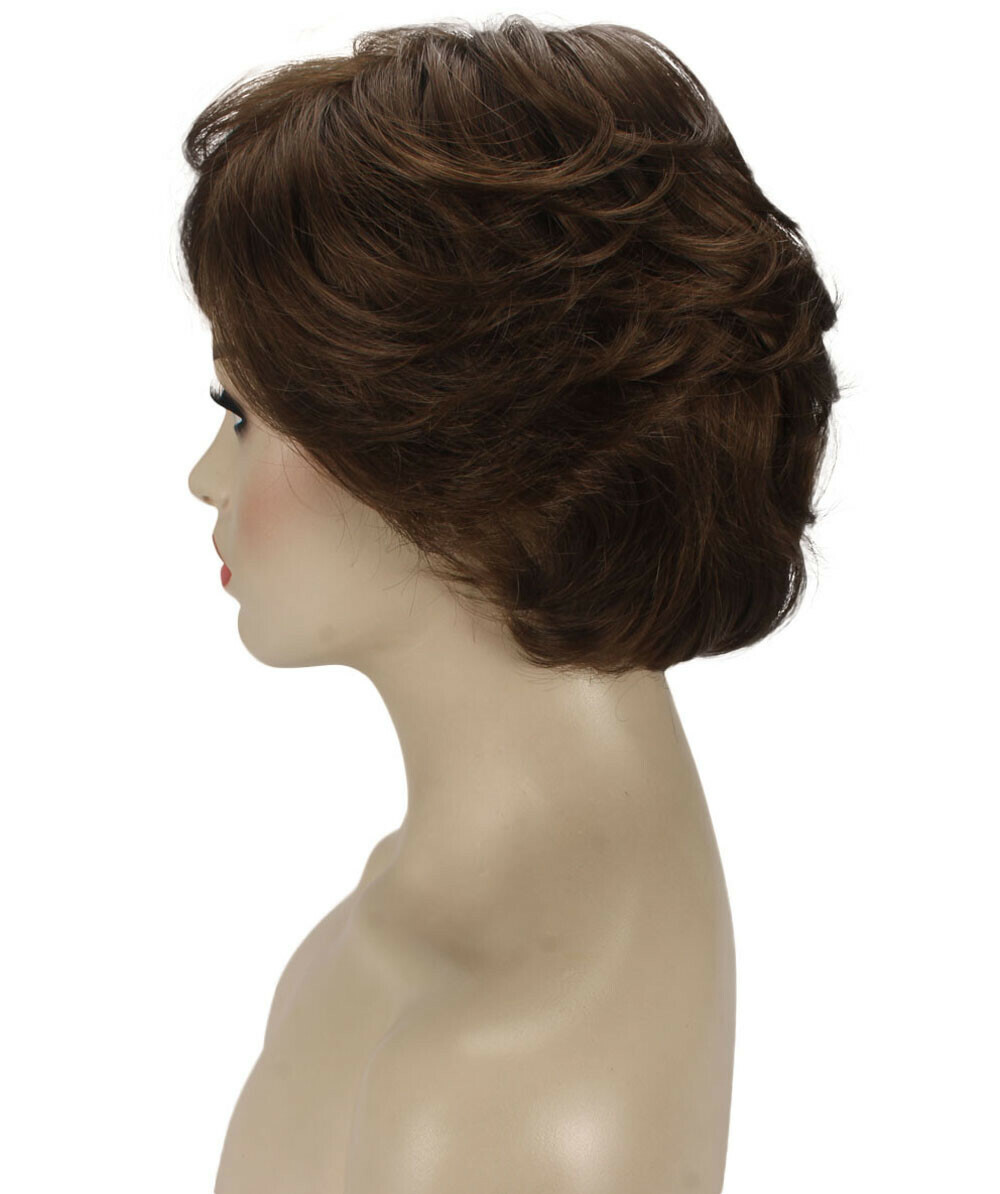 Lana – Straight Kanekalon Synthetic Fiber Full Wig, 3.25 – 6.5 in, Light Brown
