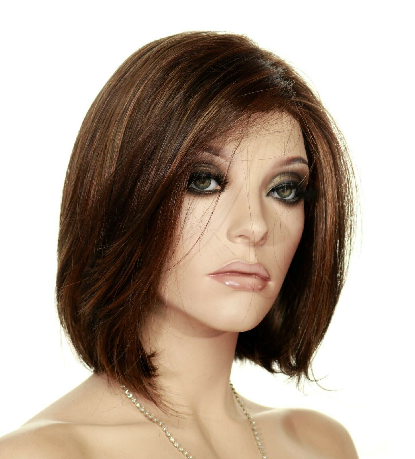 KRISTEN SMART LACE FRONT WIG RENAU COLOR FS6.30.27 TOFFEE TRUFFLE GREY BOB STYLE