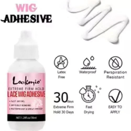 Wig Glue & Wig Remover Kit Waterproof Lace Front Toupee Adhesive Travel Size
