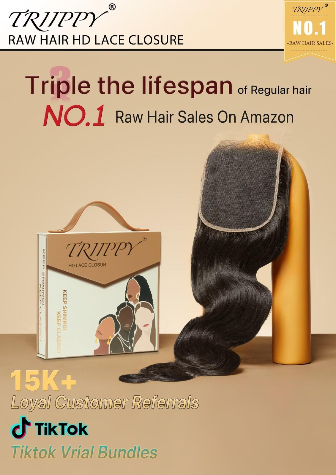 Raw Hair 5×5 HD Lace Closure Body Wave,More Less Shedding than Regular Virgin…