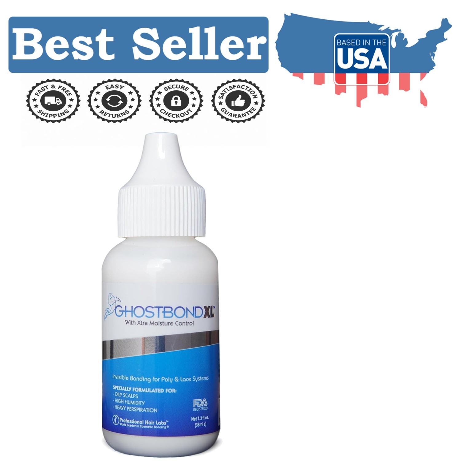 Durable Ghost Bond Classic Wig Glue – 18.99oz for Ultimate Comfort & Security