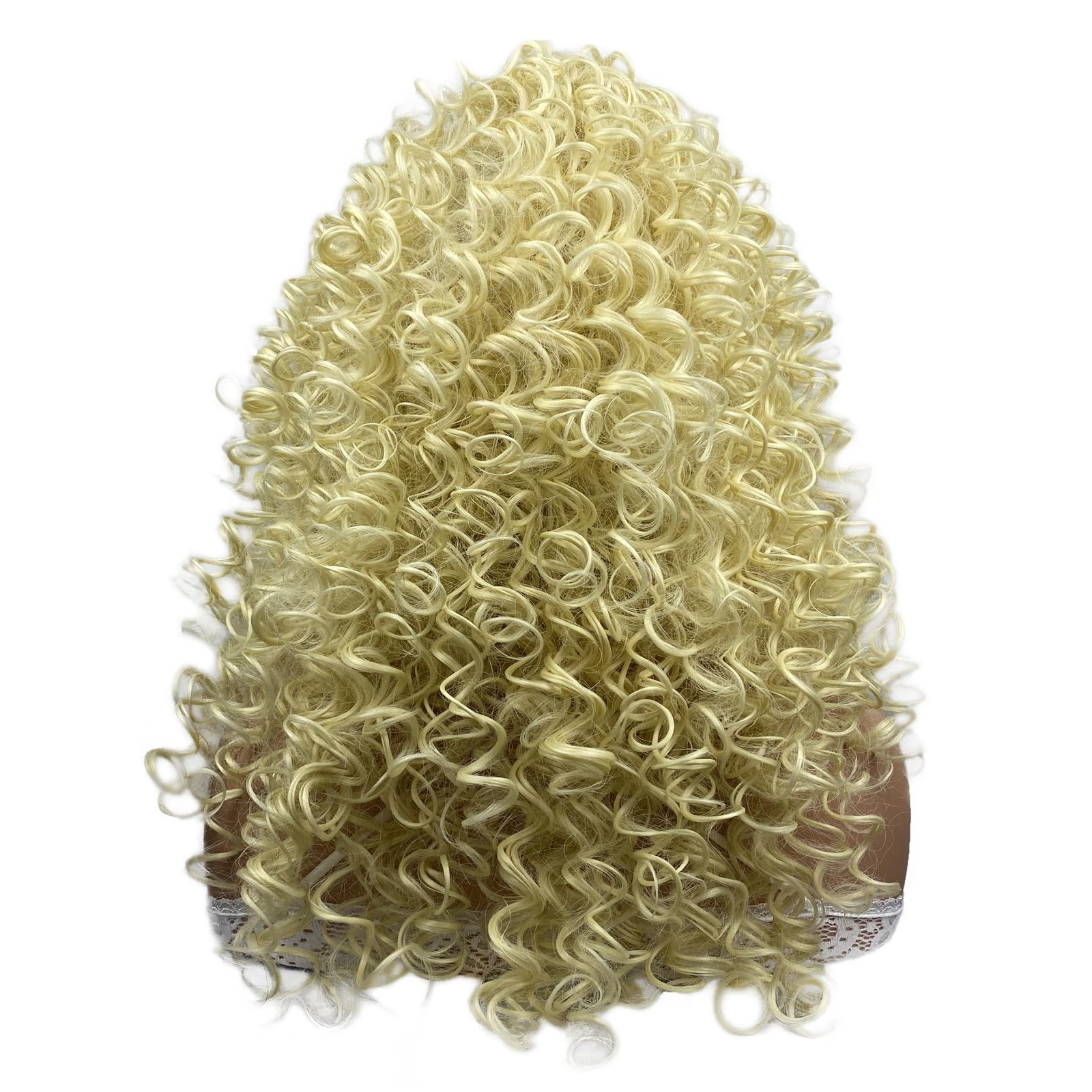 Long Curly Wigs Synthetic Heat Resistant Hair Cosplay Women Wig (613 Blonde)