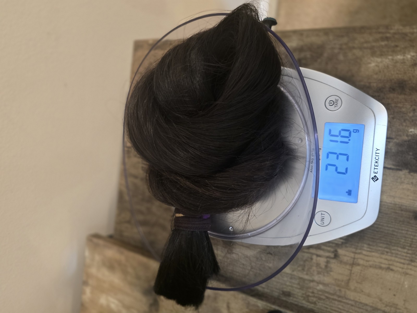 Human Hair Thick Silky Straight Dark Brown high Quality 47 inches 231.6 grams