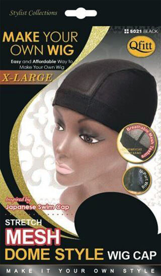 QFITT MESH DOME STYLE WIG CAP(3PCS) Black,Brown,Auburn,Beige Colors